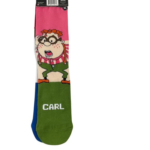 Nickelodeon Odd Sox Jimmy Neutron & Carl Wheezer Crew Socks ( 1 pair of socks ) - Picture 6 of 10
